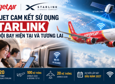 Aviation Week: VietJet cam kết triển khai Starlink trên đội tàu bay hiện tại và tương lai